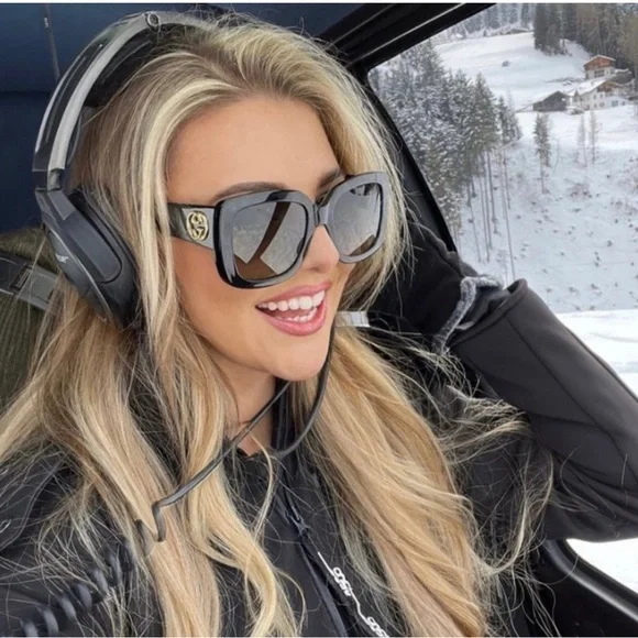 NEW GUCCI GG0141SN 001 WOMEN’S BLACK SUNGLASSES Sunglasses